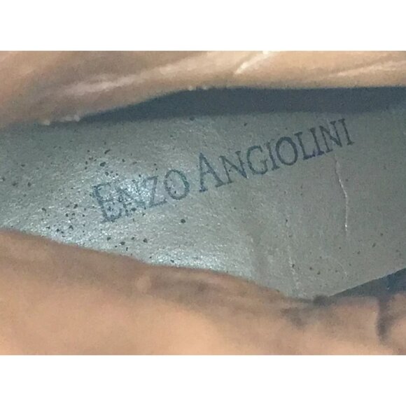 Enzo Angiolini Womens Brown Leather Side Zipper Western Booties Size US 7.5 M - Picture 8 of 9